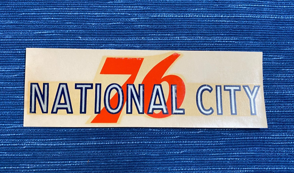 VTG Union 76 Oil National City California Decal Gas Station Travel Souvenir